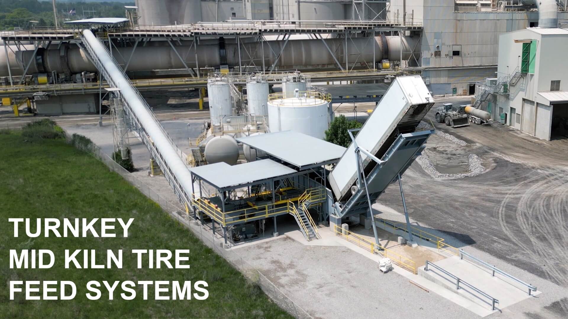 mild kiln tire fuel feed system